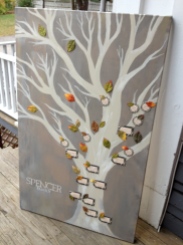 Hand-painted Family Tree
